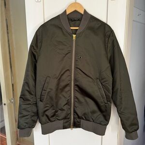 Acne Dark Green Bomber Jacket